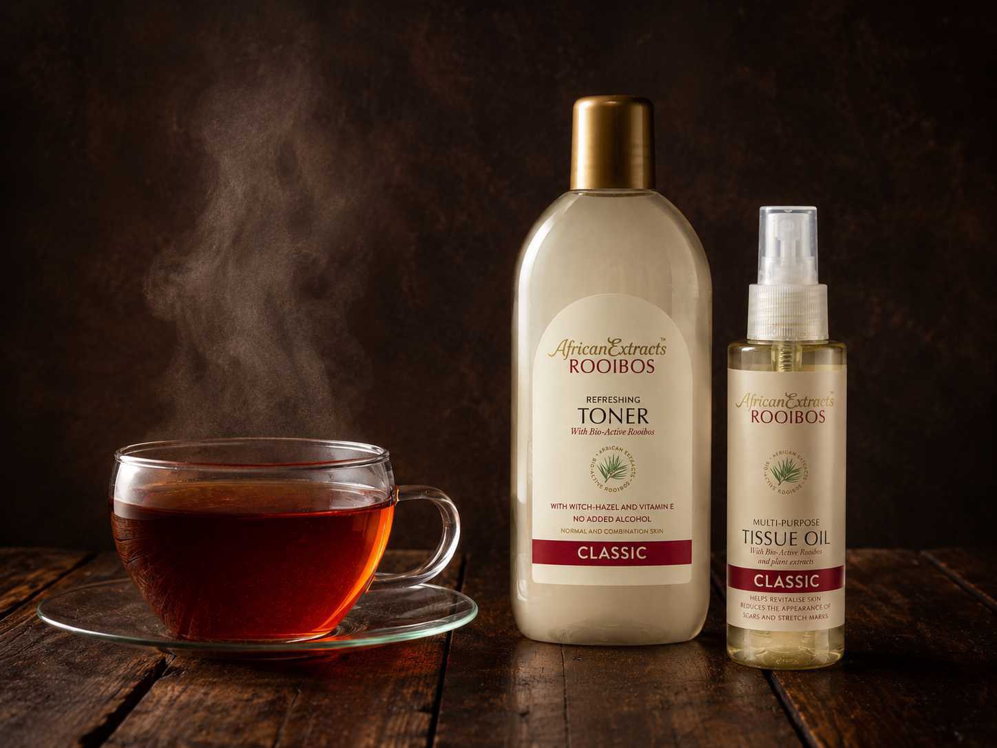 Rooibos-Tee als südafrikanischer Bezug der African Extracts Hautpflege