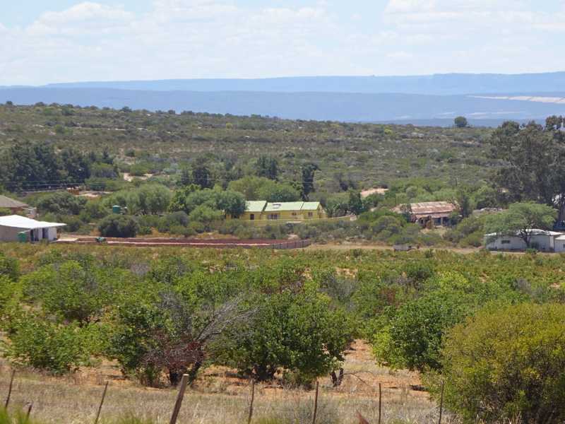 View of the farmhouse and surroundings of Kromme Valley Farm near the tea court