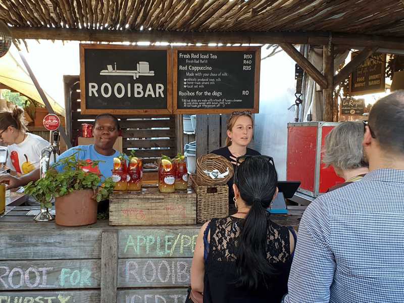 Rooibar stand at Oranjezicht City Farmers Market in Cape Town