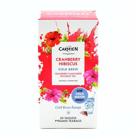 Thé Rooibos Canneberge Hibiscus 50g, sachets de thé