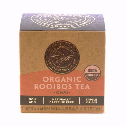 Thé Rooibos Chai organique 50g, sachets de thé