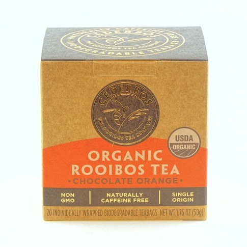 Thé Rooibos Chocolat Orange organique 50g, sachets de thé